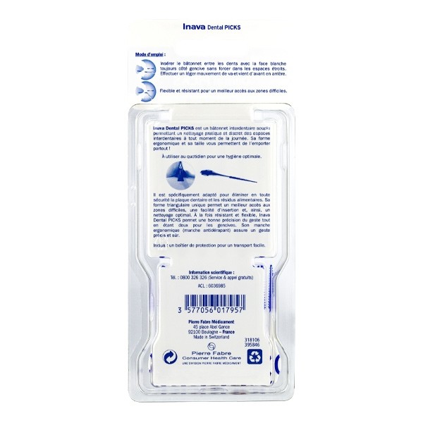 Inava Dental Picks bâtonnets interdentaires