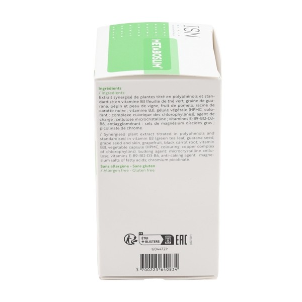 Metaboslim Santé et ligne 50+ gélules