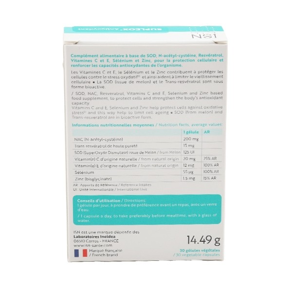 Supleox Antioxydant gélules