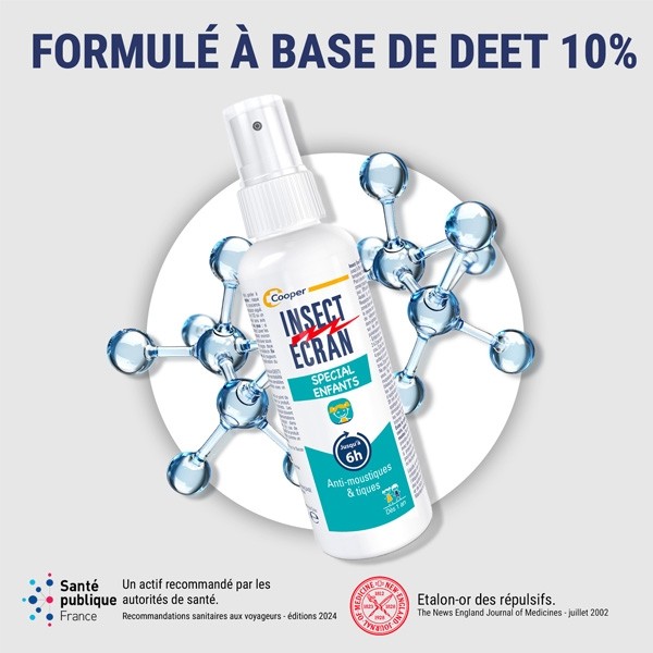 Insect Ecran Spécial Enfant Spray anti moustiques et tiques