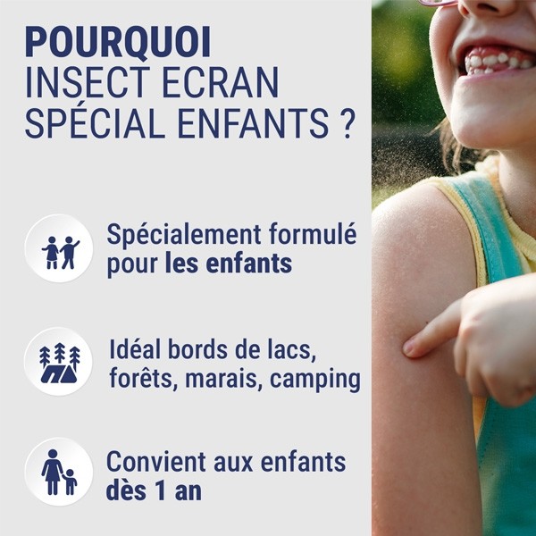 Insect Ecran Spécial Enfant Spray anti moustiques et tiques