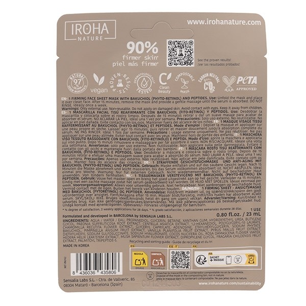 Iroha Nature Masque visage raffermissant