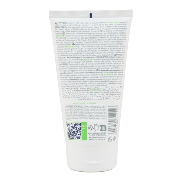 Isispharma Teen Derm Gel nettoyant exfoliant