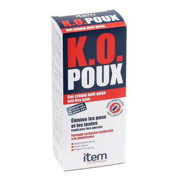 Item KO Poux Gel crème anti-poux