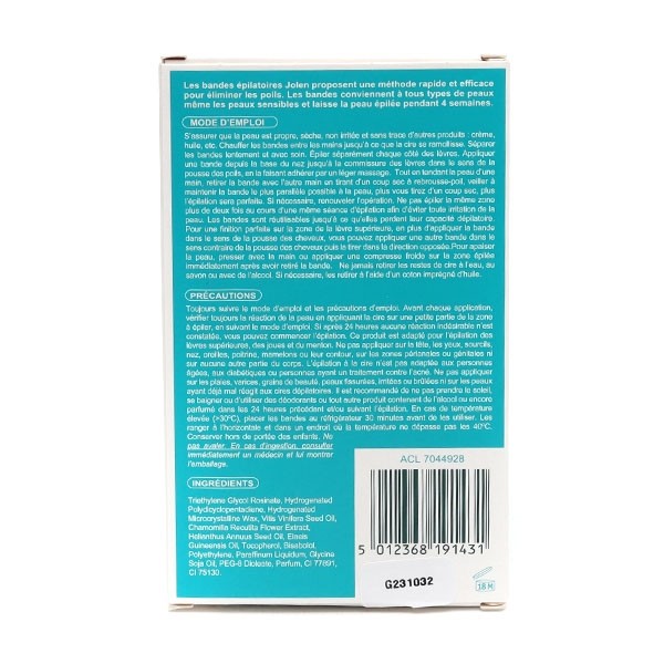 Jolen bande épilatoire visage