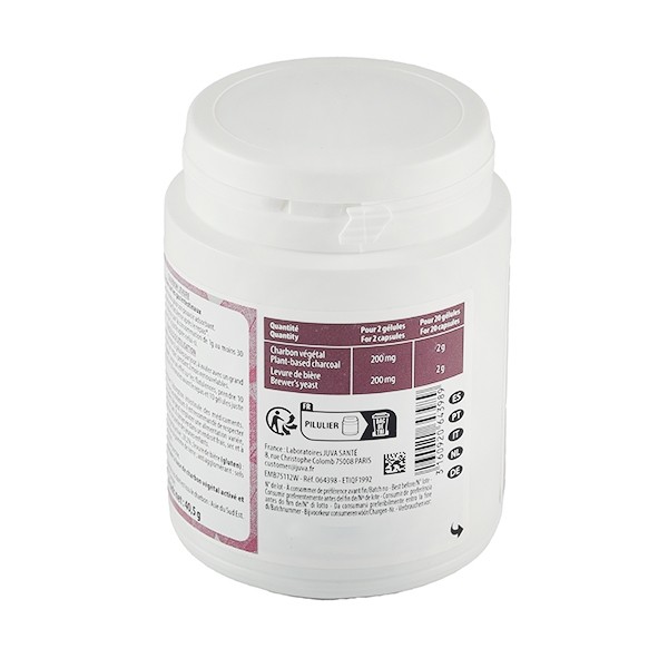 Juvamine Phyto charbon levure gélules