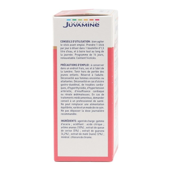Juvamine Expert Brûle graisse Elimination sticks