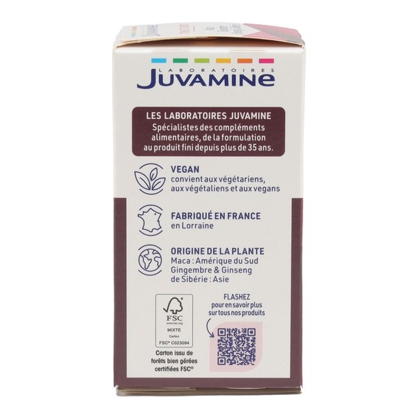 Juvamine Phyto Maca Gingembre Ginseng de Sibérie comprimés