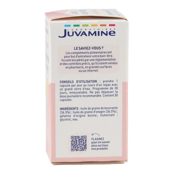 Juvamine Bourrache Onagre capsules
