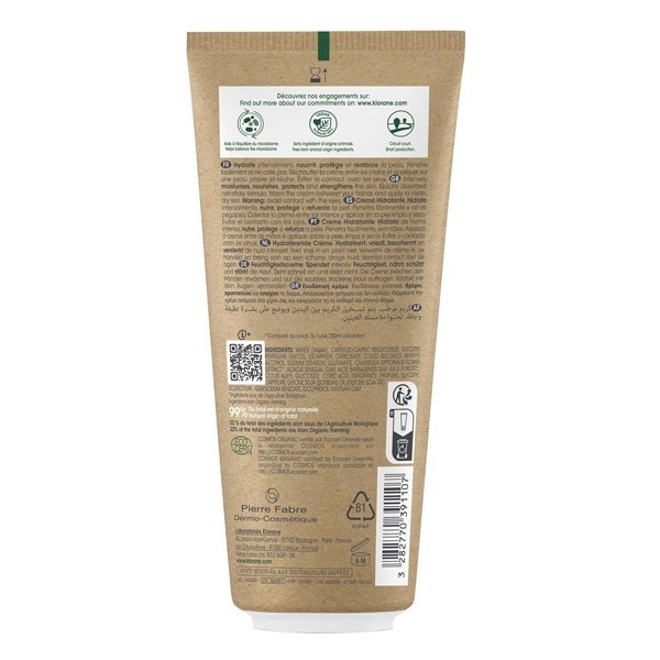 Klorane bébé Crème hydratante bio au calendula