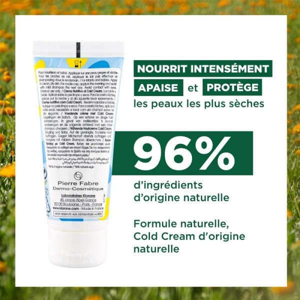Klorane Bébé Crème nutritive au Cold Cream