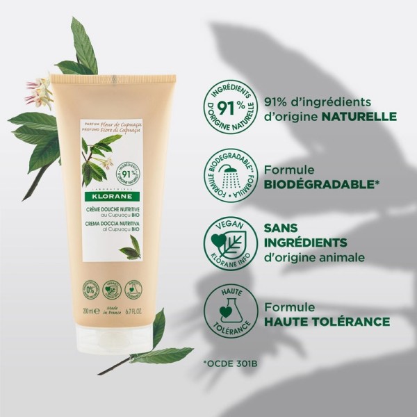 Klorane crème de douche nutritive Fleur de Cupuaçu