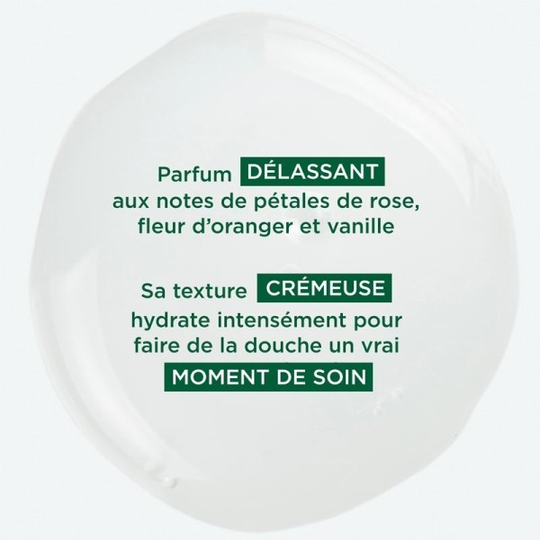 Klorane Crème de douche nutritive Lait de Rose