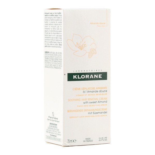 Klorane crème dépilatoire apaisante visage et zones sensibles