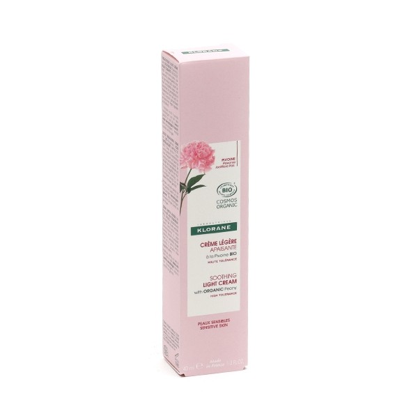 Klorane crème légère apaisante à la pivoine bio
