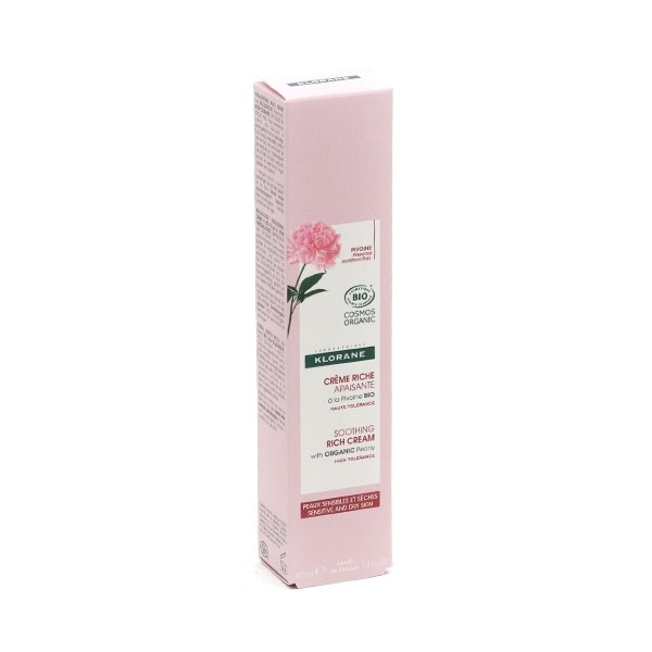 Klorane Crème riche apaisante à la pivoine bio