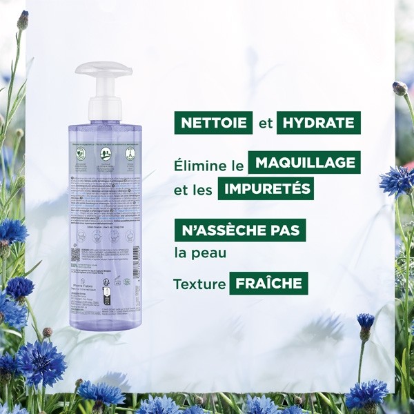 Klorane Eau micellaire 3 en 1 au bleuet Bio