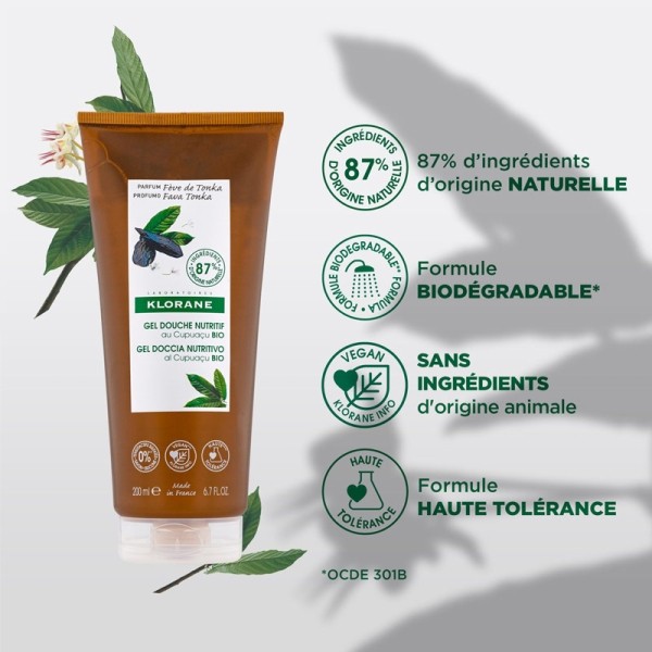 Klorane gel douche nutritif Fève de Tonka