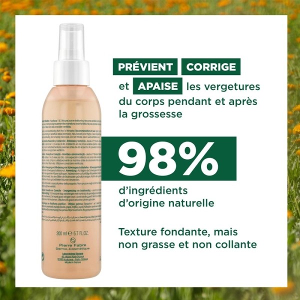 Klorane huile soin vergetures