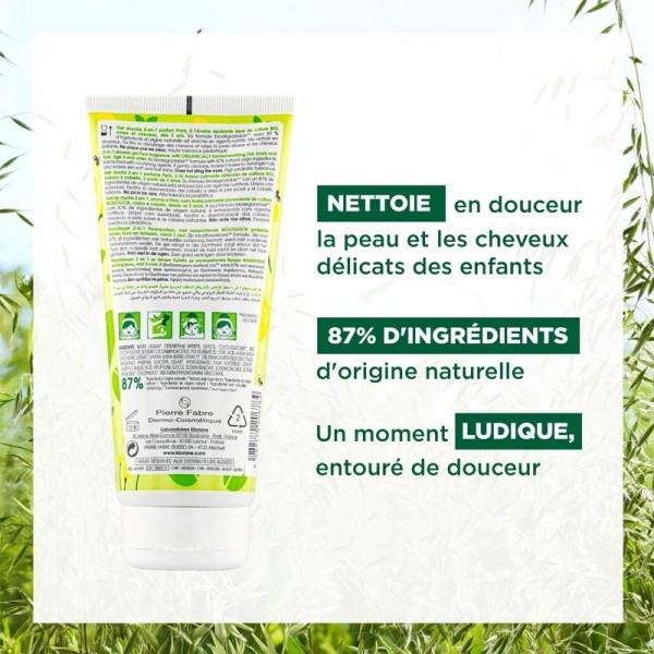 Klorane Junior gel douche 2-en-1 Poire