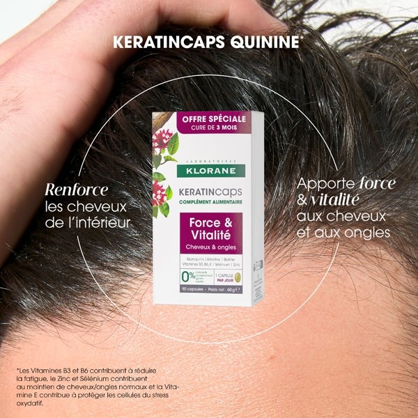 Klorane KeratinCaps Force et Vitalité capsules