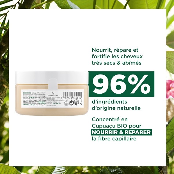 Klorane masque cheveux au beurre de Cupuaçu bio
