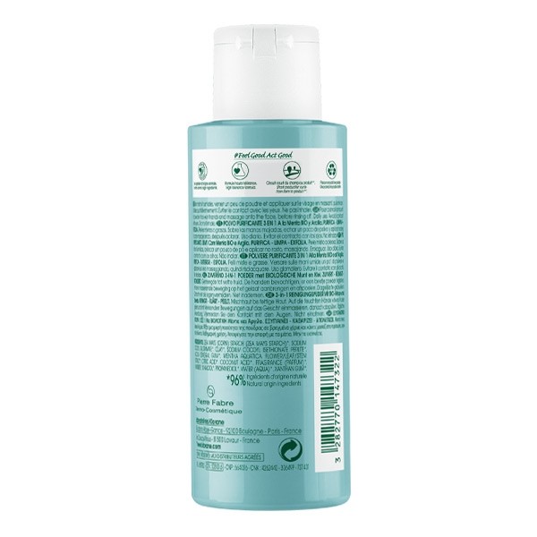 Klorane poudre purifiante 3 en 1 Menthe aquatique bio