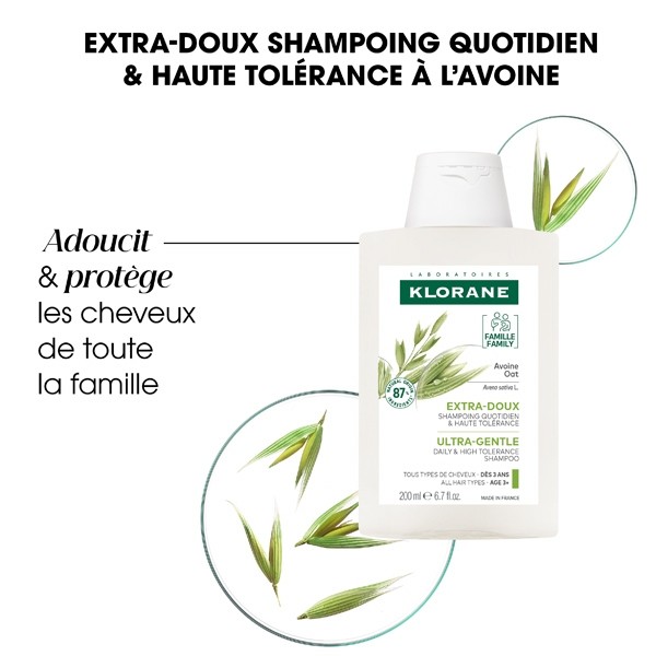 Klorane shampoing extra-doux à l'avoine