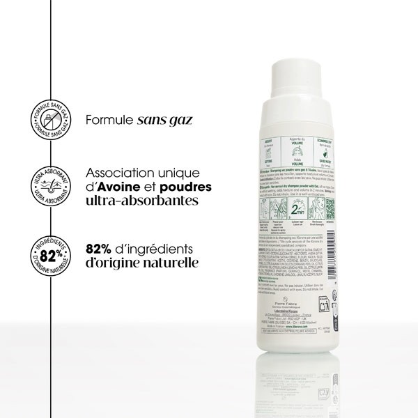 Klorane shampoing sec lait d'avoine poudre