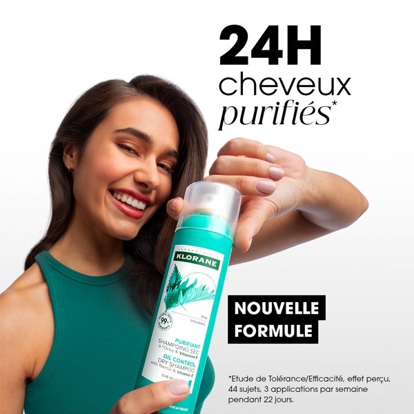 Klorane shampoing sec Purifiant à l'ortie