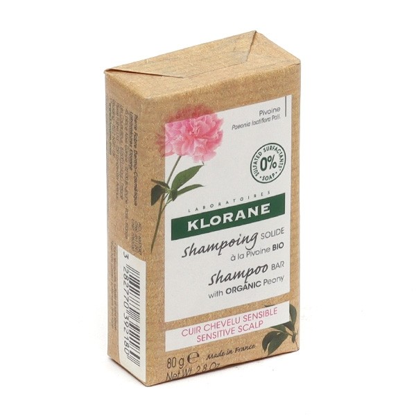Klorane Shampooing Solide à la pivoine bio