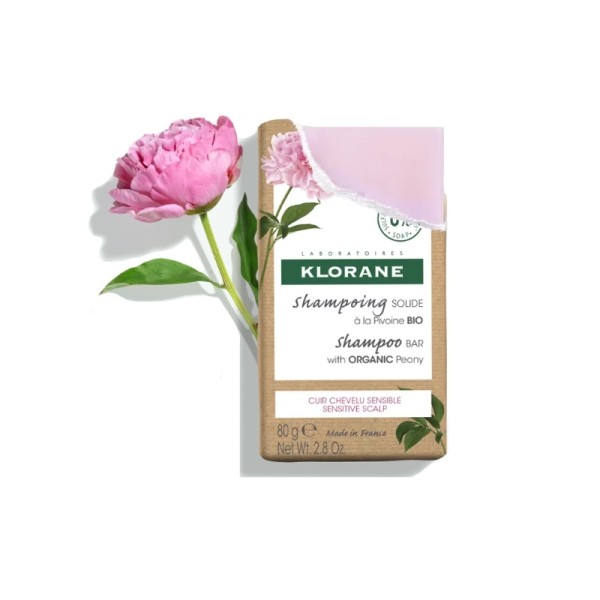 Klorane Shampooing Solide à la pivoine bio