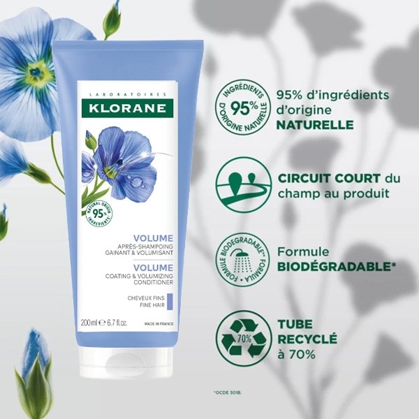 Klorane après-shampoing au lin