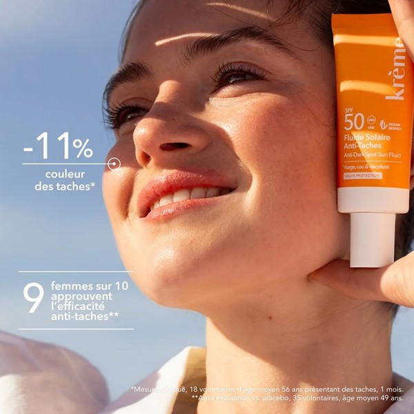 Krème Fluide solaire Anti taches SPF 50