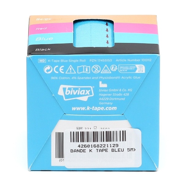K-Tape bande élastique 50 mm x 5 m