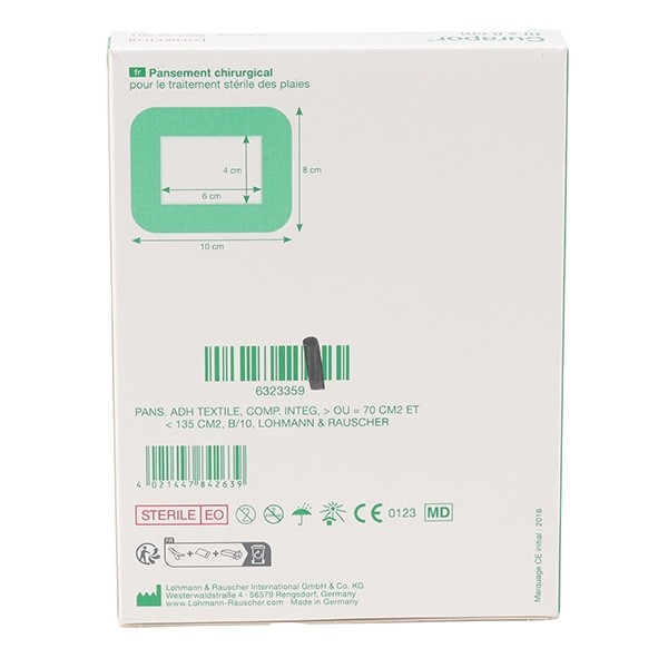 Lohmann Curapor pansement chirurgical stérile