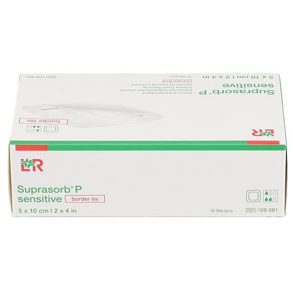 Lohmann Suprasorb P Sensitive Border lite pansement adhésif siliconé