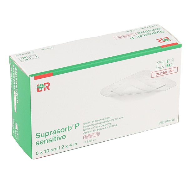 Lohmann Suprasorb P Sensitive Border lite pansement adhésif siliconé