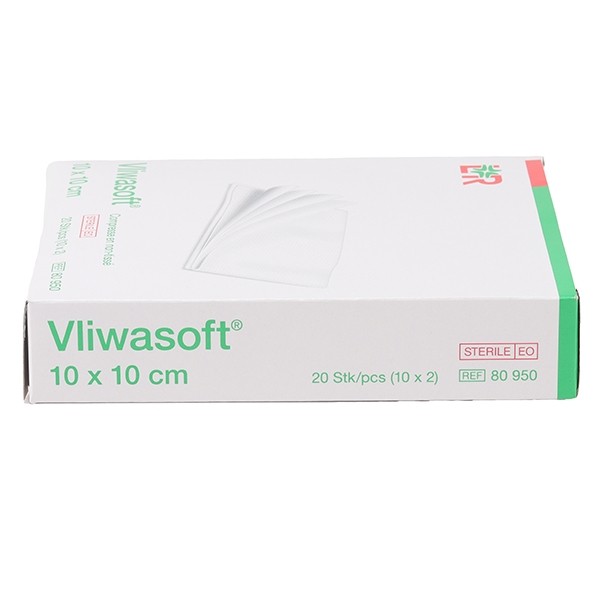 Compresse en non tissé 10 x 10 cm Lohmann Vliwasoft