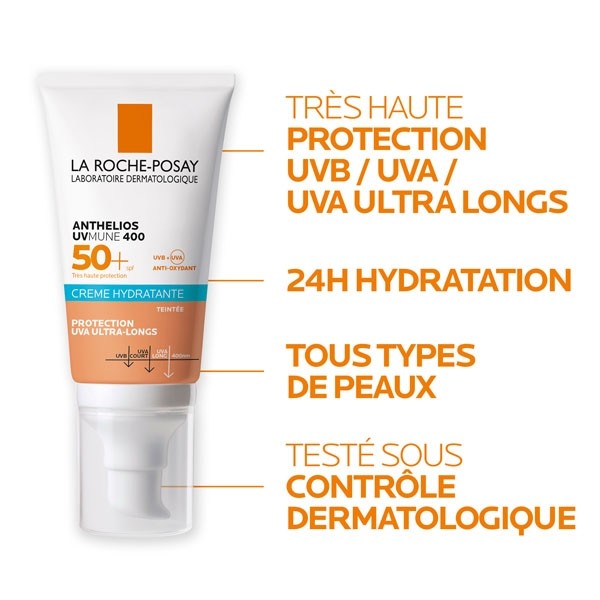 La Roche Posay Anthelios UVMune 400 Crème hydratante teintée SPF 50+