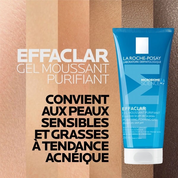La Roche Posay Effaclar gel moussant purifiant