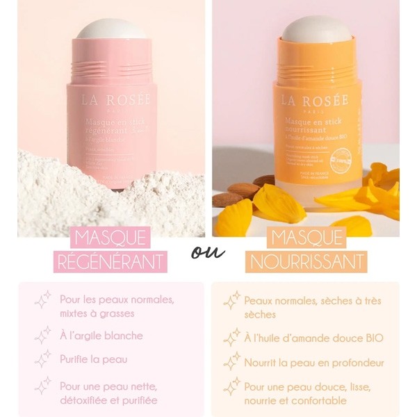 La Rosée Masque en stick régénérant 3 en 1