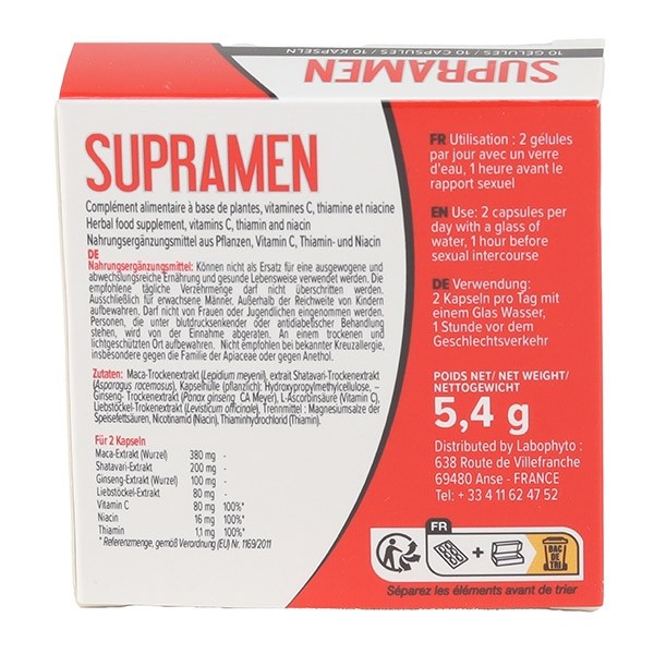 Supramen Performance sexuelle gélules