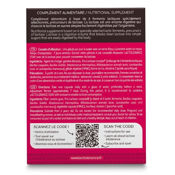 Lactolerance 1/Day gélules