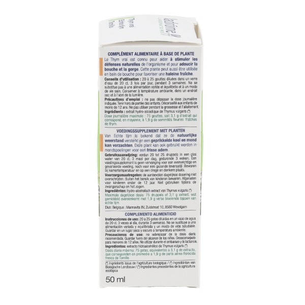 Ladrôme extrait de plante fraîche bio Thym vrai