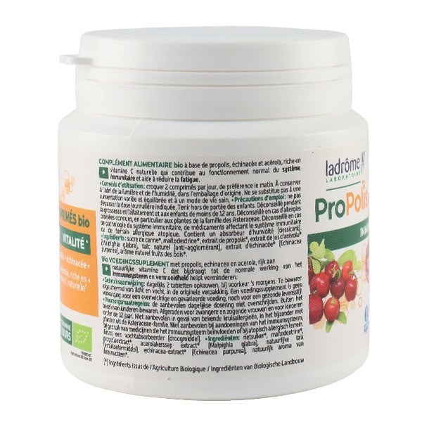 Ladrôme Propolis acérola échinacée Bio comprimés