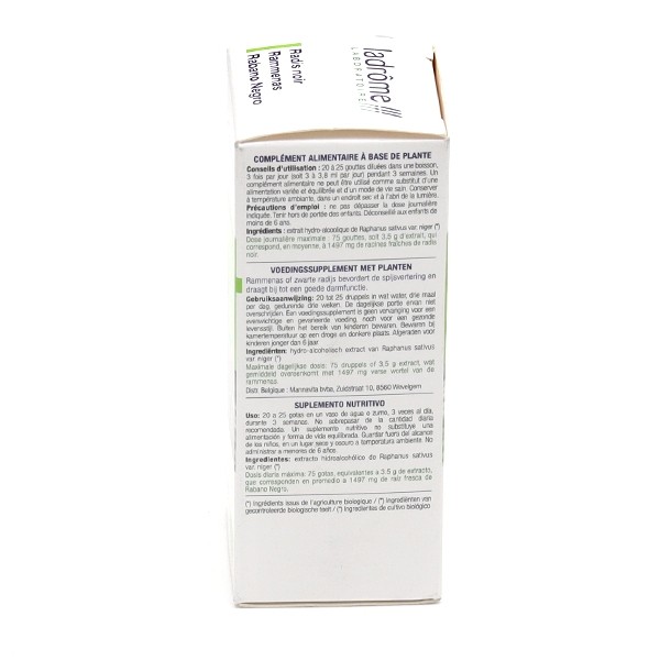 Ladrôme extrait de plante fraîche Bio Radis noir