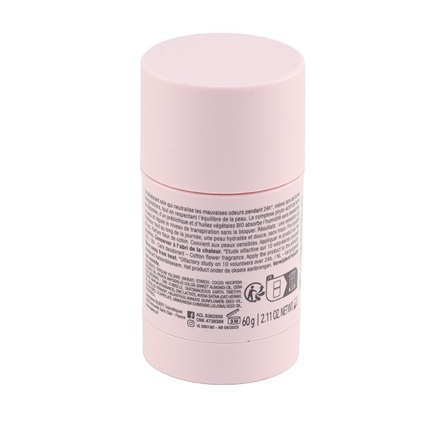 Laino déodorant soin 24h Fleur de coton stick