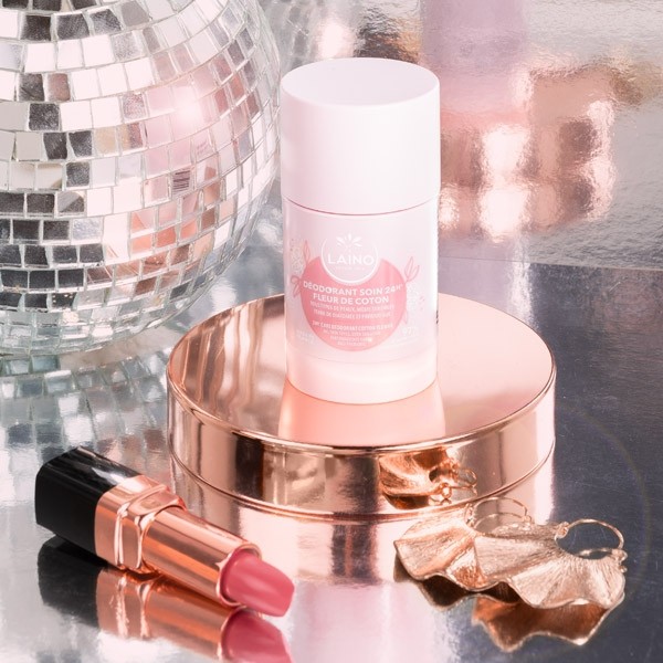 Laino déodorant soin 24h Fleur de coton stick