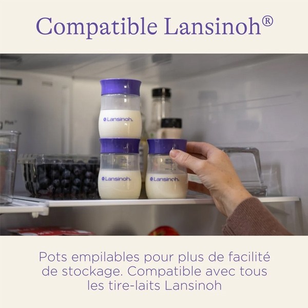 Lansinoh pots de conservation de lait maternel